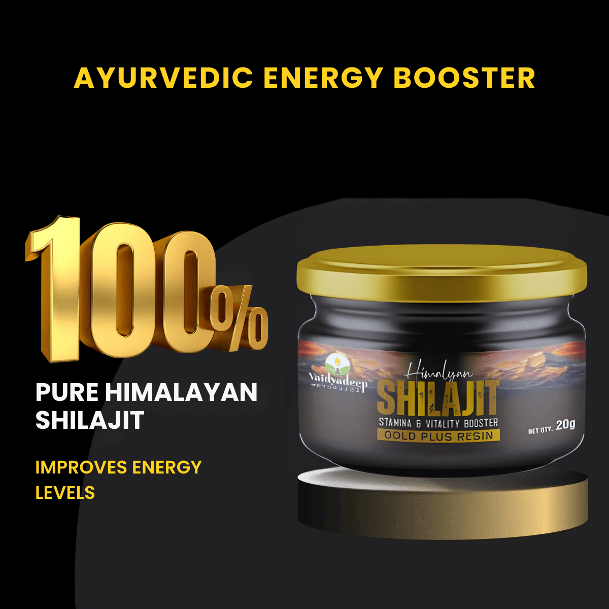Himalayan Shilajit Gold Plus Resin thumbnail 3