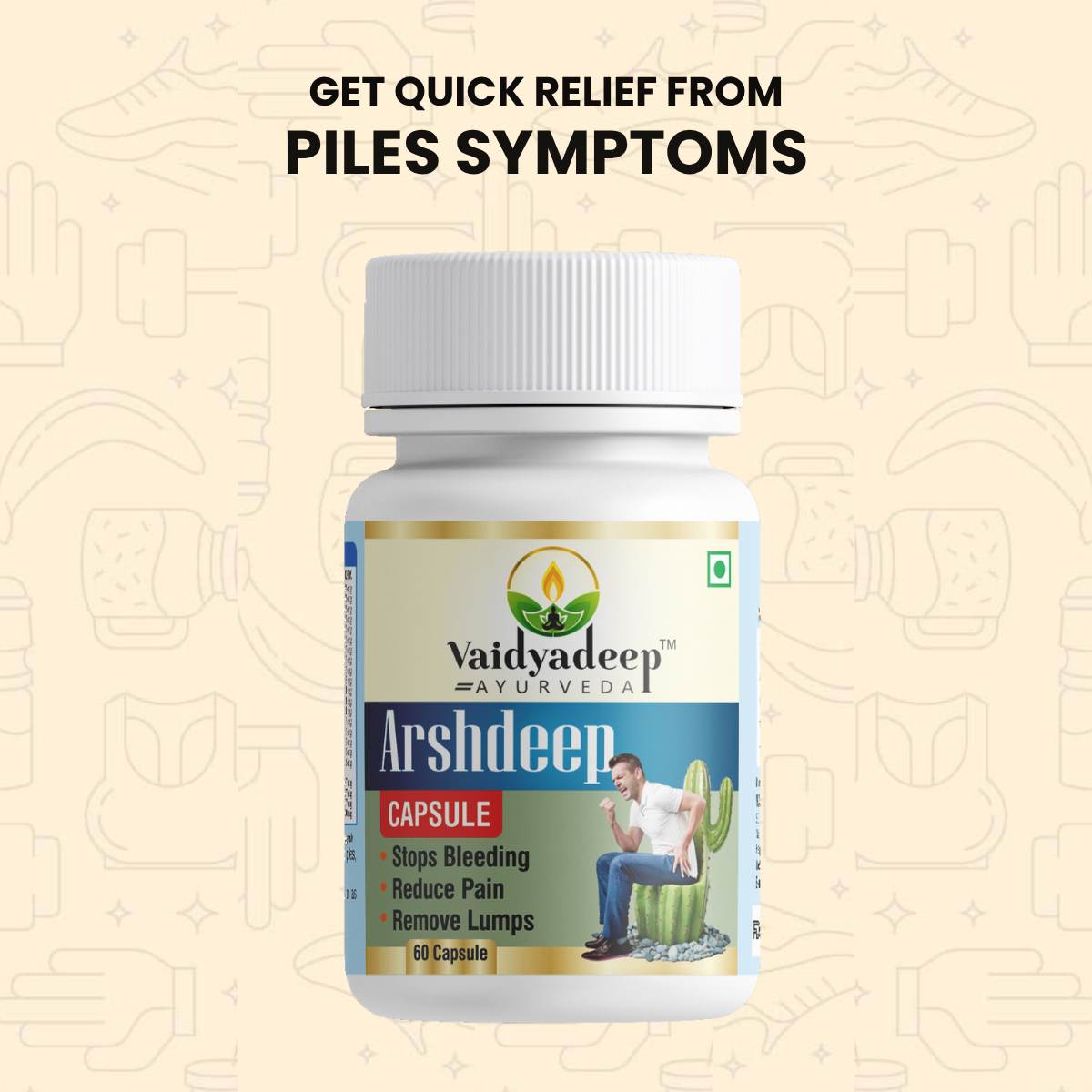 Vaidyadeep Arshdeep Capsule Piles Cure